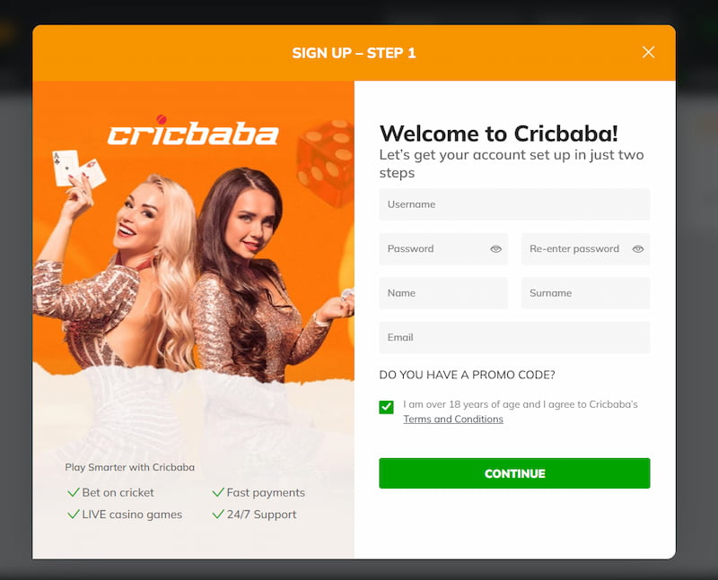 crickbaba registration