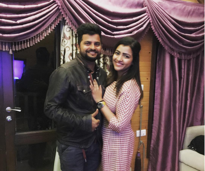 Priyanka Choudhary and Suresh Raina