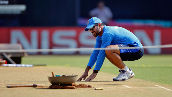 MS Dhoni pitch