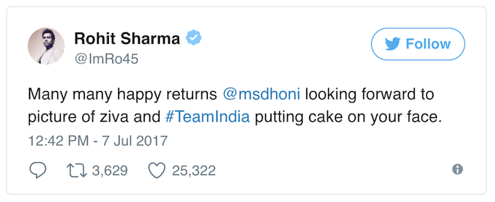 Rohit Sharma tweet