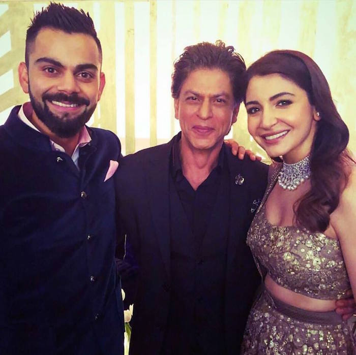 Virat Kohli, Shah Rukh Khan, Anushka Sharma