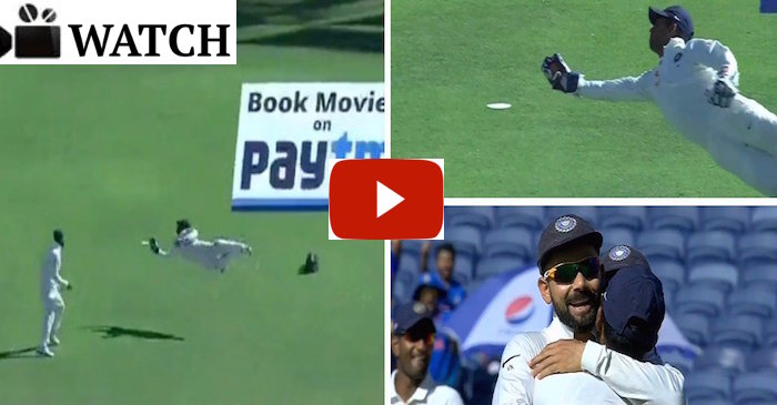 WATCH: Wriddhiman Saha takes a blinder against Australia