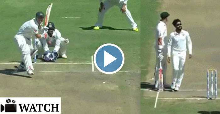 WATCH: Ravindra Jadeja dismisses David Warner on a full-toss delivery