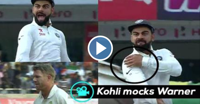 WATCH: Virat Kohli’s animated celebration after David Warner’s dismissal in Ranchi