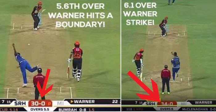 Biggest Umpiring Blunder Of IPL 2017 During A Match Between Mumbai Indians And Sunrisers Hyderabad