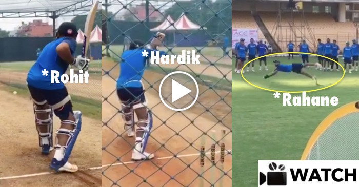 WATCH: Rohit Sharma, Hardik Pandya, Ajinkya Rahane gear up for the 1st ODI against Australia