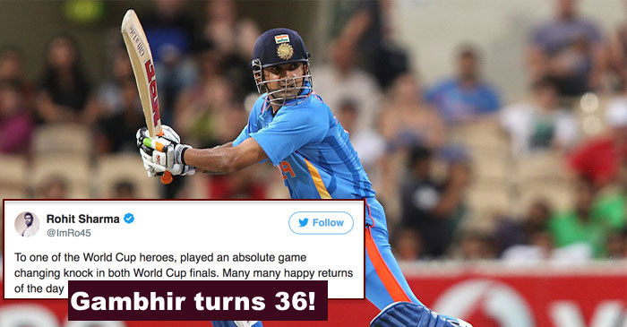 Cricketers wish Gautam Gambhir on his birthday