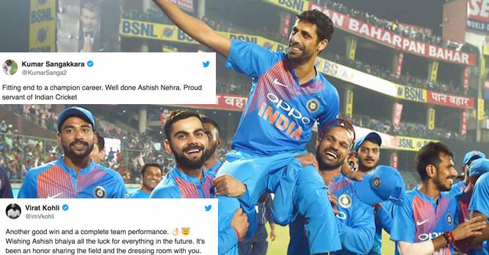 Cricketing world pays rich tribute to Ashish Nehra