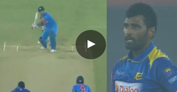 VIDEO: MS Dhoni smashes a towering last-ball six off Thisara Perera