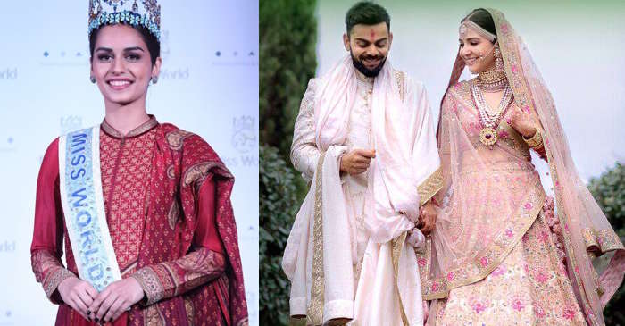 Miss World Manushi Chhillar congratulates Virat Kohli, Anushka Sharma on their wedding