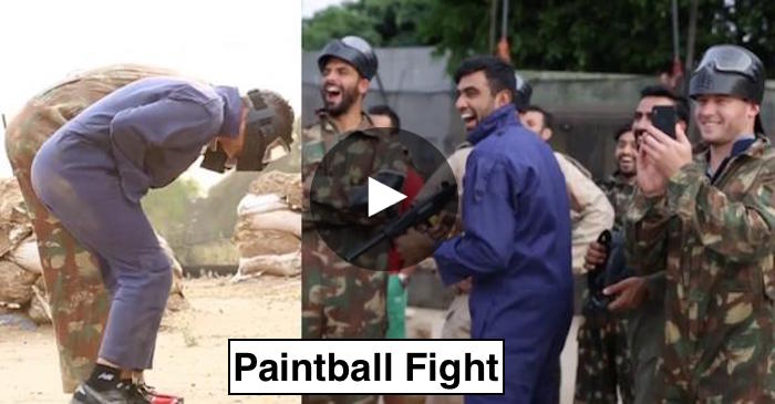 VIDEO: Kings XI Punjab players have fun in a paintball fight