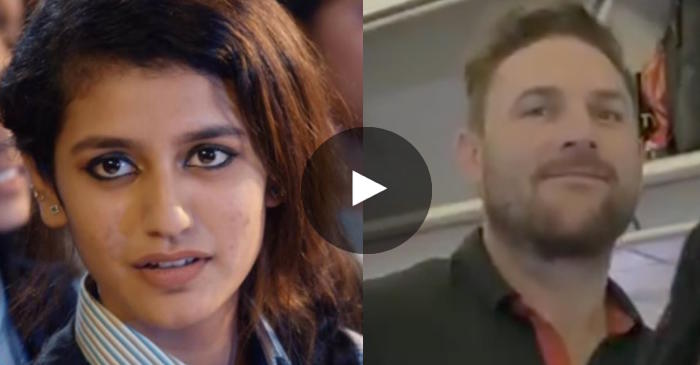 WATCH: Brendon McCullum Copies ‘Winking Girl’ Priya Prakash Varrier