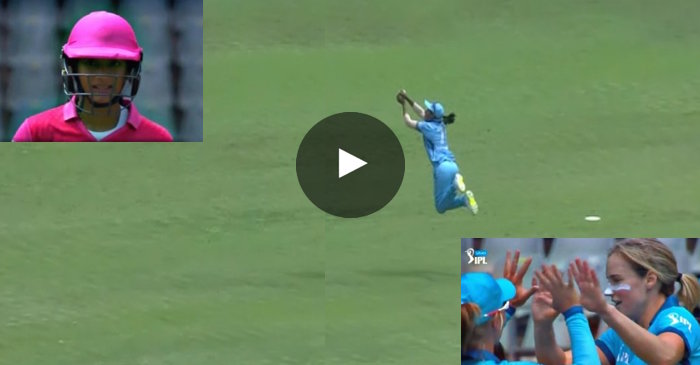 WATCH: Harmanpreet Kaur grabs a stunner to dismiss Smriti Mandhana