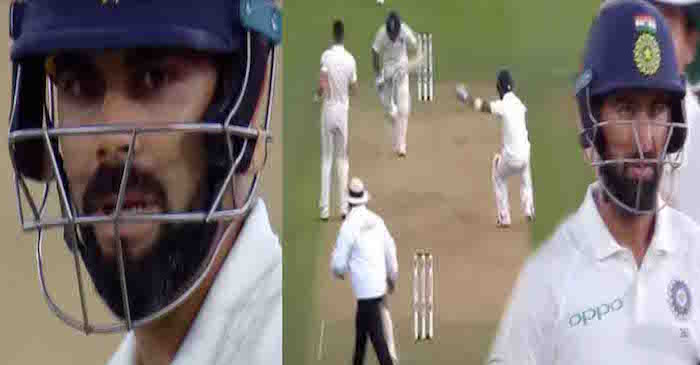 WATCH: Cheteshwar Pujara’s run-out after a horrible mix-up with Virat Kohli