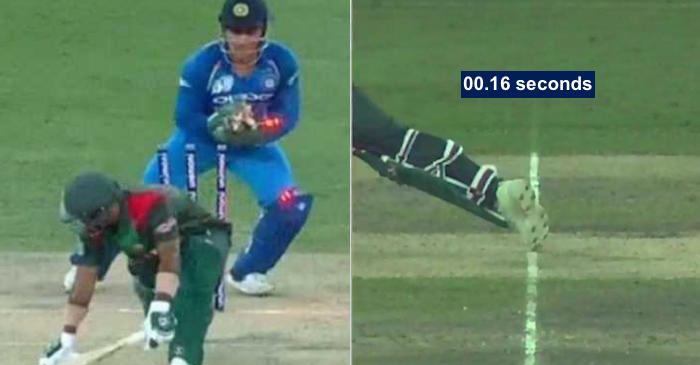 WATCH: MS Dhoni’s lightning quick stumping to send back Liton Das