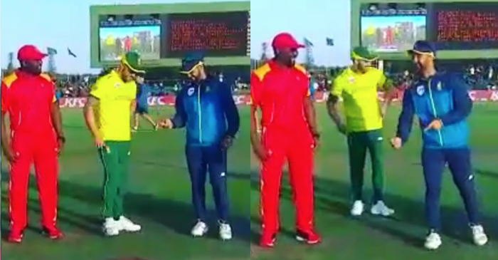 WATCH: JP Duminy spins the coin for Faf du Plessis at the toss