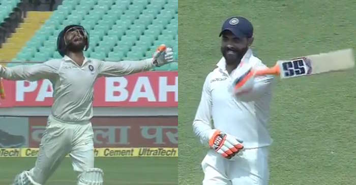 WATCH: Ravindra Jadeja roars at Rajkot with maiden Test century