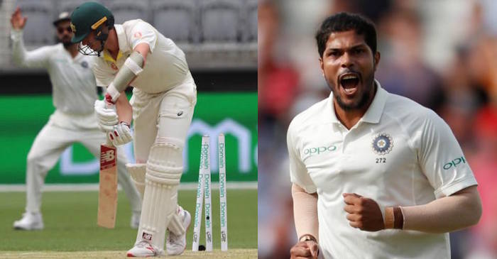 WATCH: Umesh Yadav bowls an absolute ripper to dismiss Pat Cummins