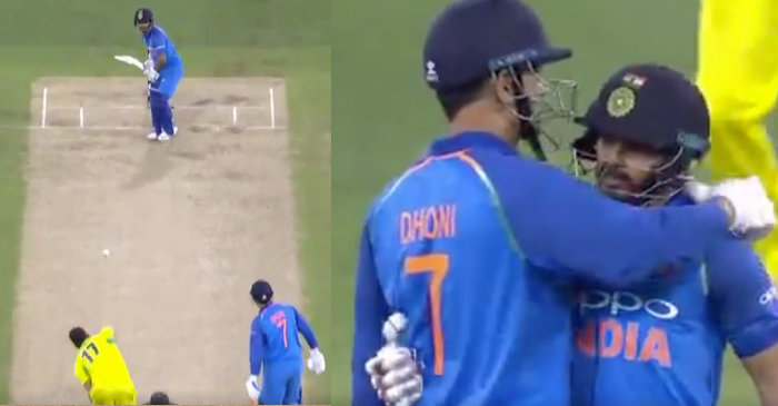 WATCH: India seal historic ODI series win against Australia with a boundary