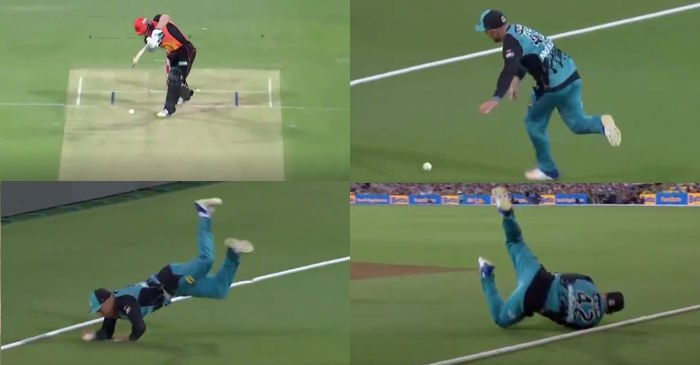 WATCH: Brendon McCullum’s breathtaking diving attempt to save a boundary