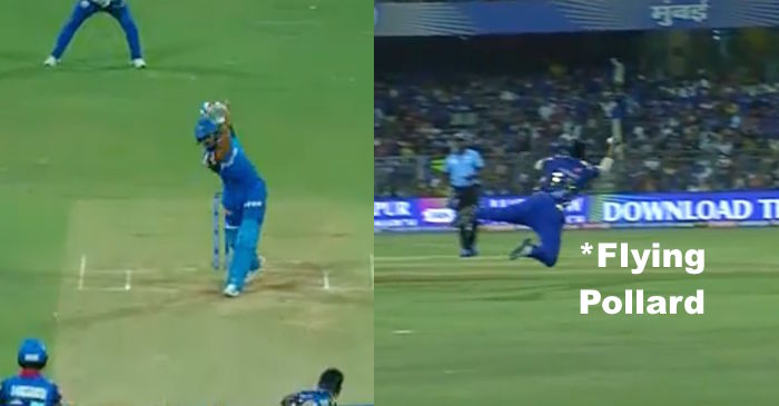 WATCH: Kieron Pollard takes a stunner to remove Shreyas Iyer in IPL 2019 Match 3