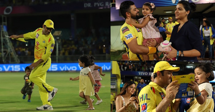 IPL 2019: MS Dhoni, Suresh Raina celebrates CSK’s win over DC with daughters Ziva, Gracia