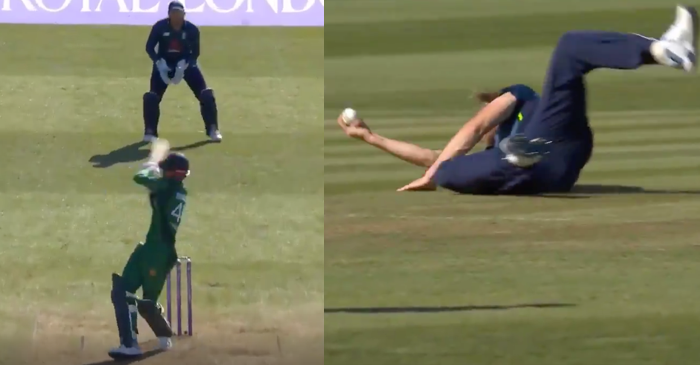 WATCH: David Willey takes a stunning return catch to dismiss Shaheen Afridi