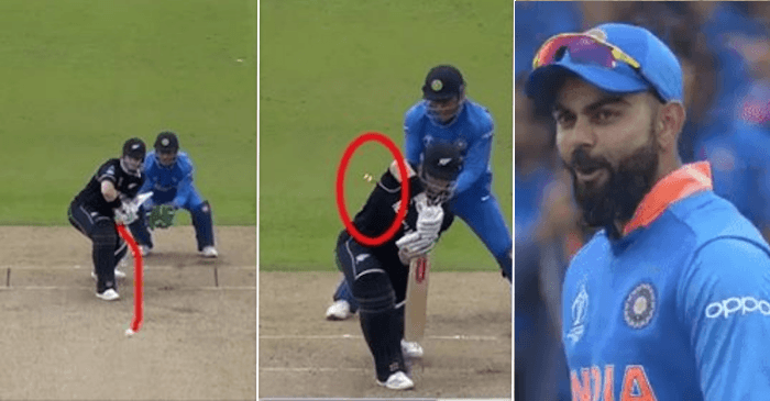 CWC 2019 – WATCH: Ravindra Jadeja bowls a peach of a delivery to dismiss Henry Nicholls; Virat Kohli dances to crowd’s chants