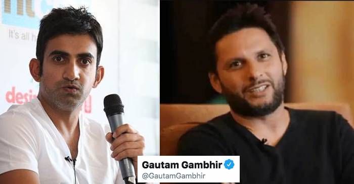 I’m ordering online kindergarten tutorials: Gautam Gambhir mocks Shahid Afridi on Twitter; Afridi hits back