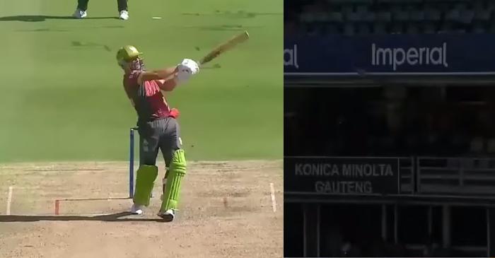 WATCH: AB de Villiers hits a massive six off Lizaad Williams in MSL 2019