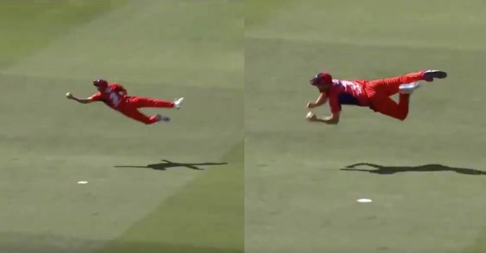 WATCH: Cameron Valente takes a stunning catch to dismiss Peter Handscomb