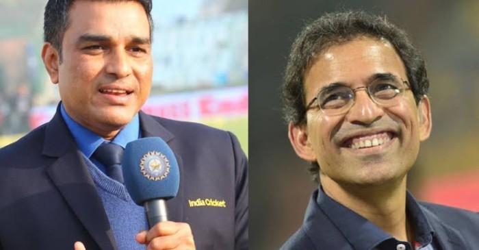 Fans infuriate as Sanjay Manjrekar gets involved in a verbal spat with Harsha Bhogle