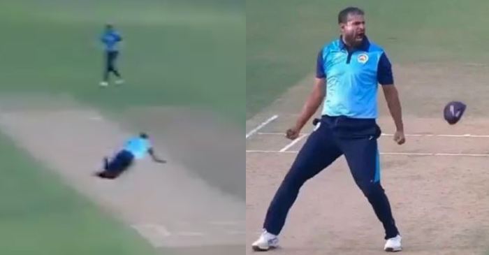 WATCH: Yusuf Pathan takes a one-handed stunner in Syed Mushtaq Ali Trophy