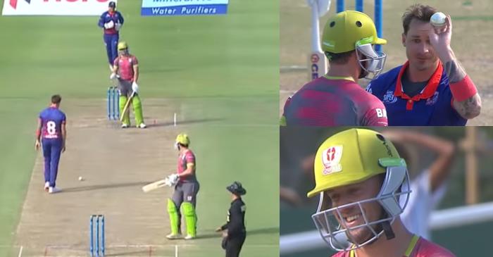 WATCH: Dale Steyn involved in hilarious confrontation with AB de Villiers during the MSL 2019