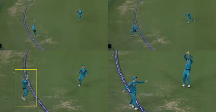 BBL 2019-20: [VIDEO] Matt Renshaw’s stunning effort on boundary creates controversy