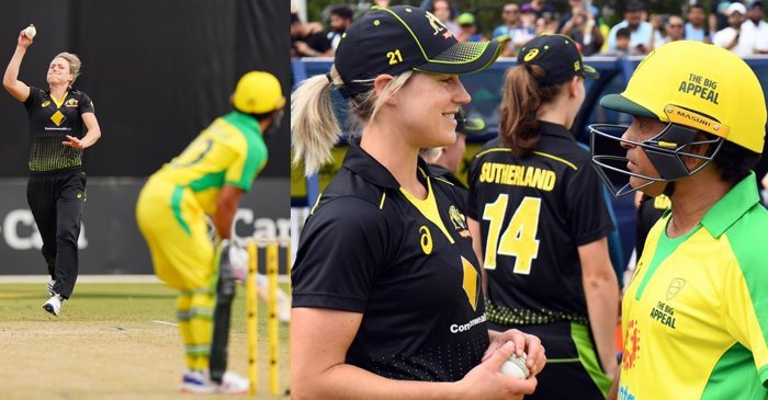 Bushfire Cricket Bash: Sachin Tendulkar reacts after batting against Ellyse Perry