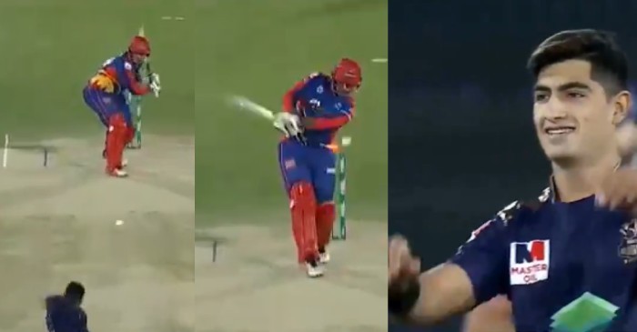 WATCH: Naseem Shah castles Sharjeel Khan with a 145 kmph delivery – PSL 2020