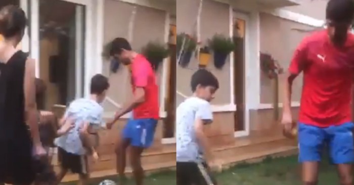 WATCH: Ashish Nehra plays football with family amid Coronavirus pandemic