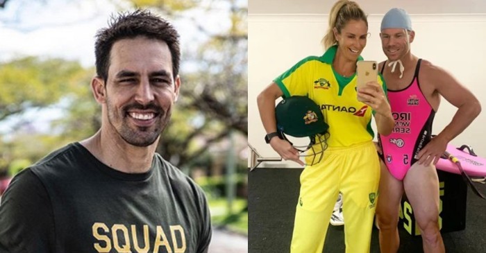 Mitchell Johnson trolls David Warner for the latter’s ‘Flick the Switch’ challenge on Instagram