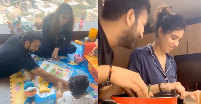 WATCH: Rohit Sharma’s whole day routine in lockdown – workout, board game with Samaira, household chores with wife Ritika