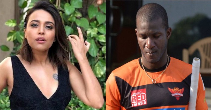 Darren Sammy responds to Bollywood actress Swara Bhaskar’s #SaySorryToDarren tweet