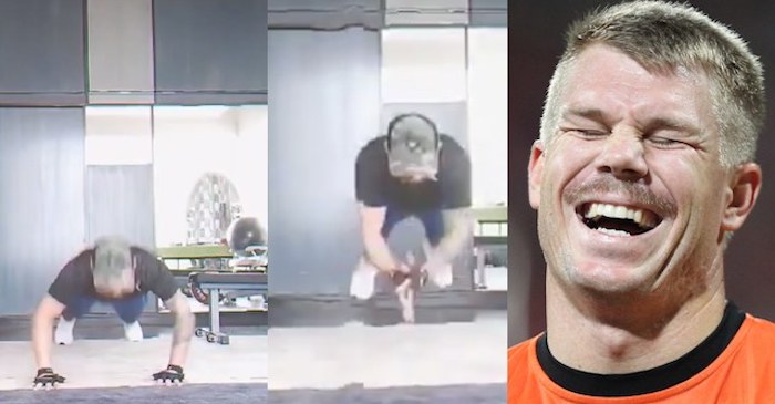 David Warner awestruck after Virat Kohli aces Hardik Pandya’s fly push-ups with a clap