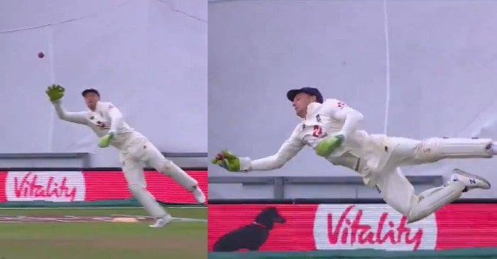 ENG vs PAK: WATCH – Jos Buttler grabs a one-handed stunner in Southampton Test