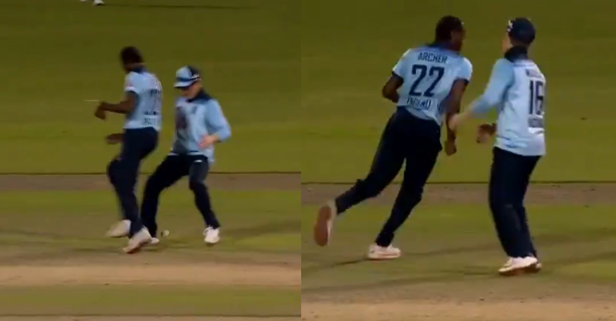 ENG vs AUS: Manchester United attacker Marcus Rashford reacts to Jofra Archer’s nutmeg to skipper Eoin Morgan