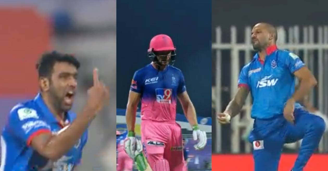 IPL 2020 – WATCH: R Ashwin dismisses Jos Buttler courtesy a brilliant catch by Shikhar Dhawan