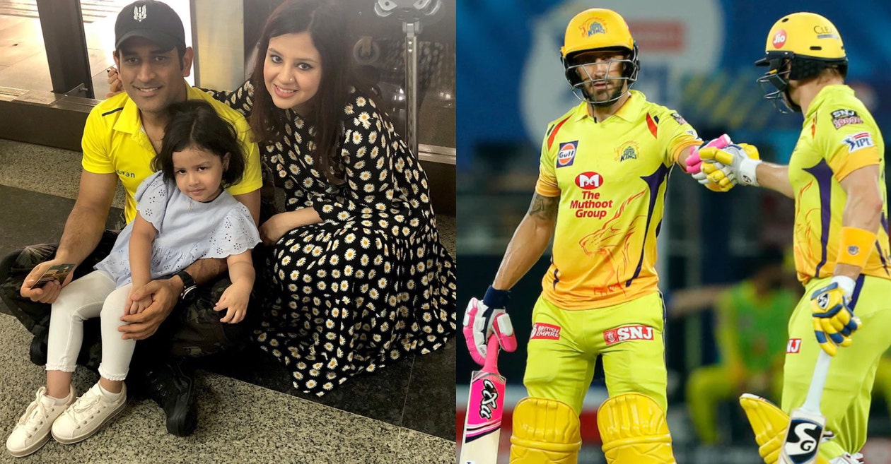 IPL 2020: MS Dhoni’s wife Sakshi reacts as Shane Watson, Faf du Plessis help CSK thrash KXIP in Dubai