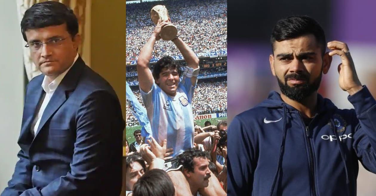 From Sourav Ganguly to Virat Kohli: Cricketers pay rich tributes to football legend Diego Maradona