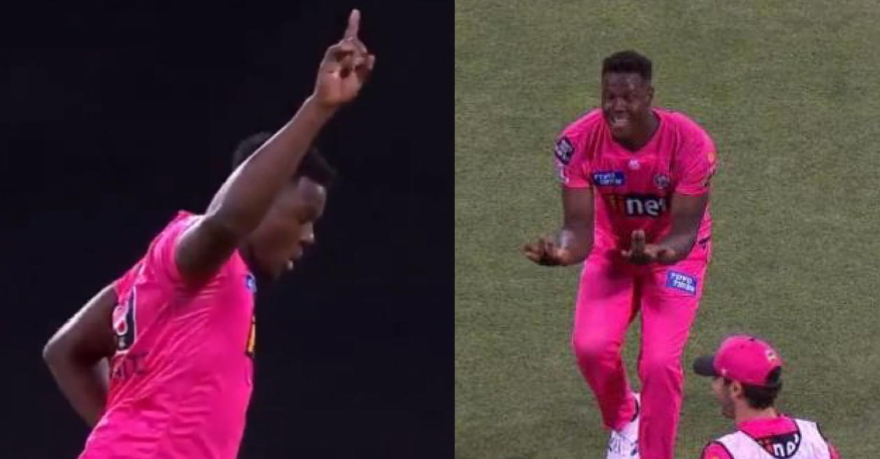 BBL 10: WATCH – Carlos Brathwaite pulls off unique celebration after taking Alex Carey’s wicket