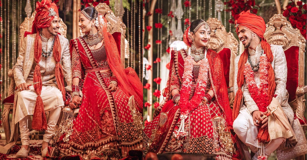 Yuzvendra Chahal ties the knot with Dhanashree Verma; pics go viral