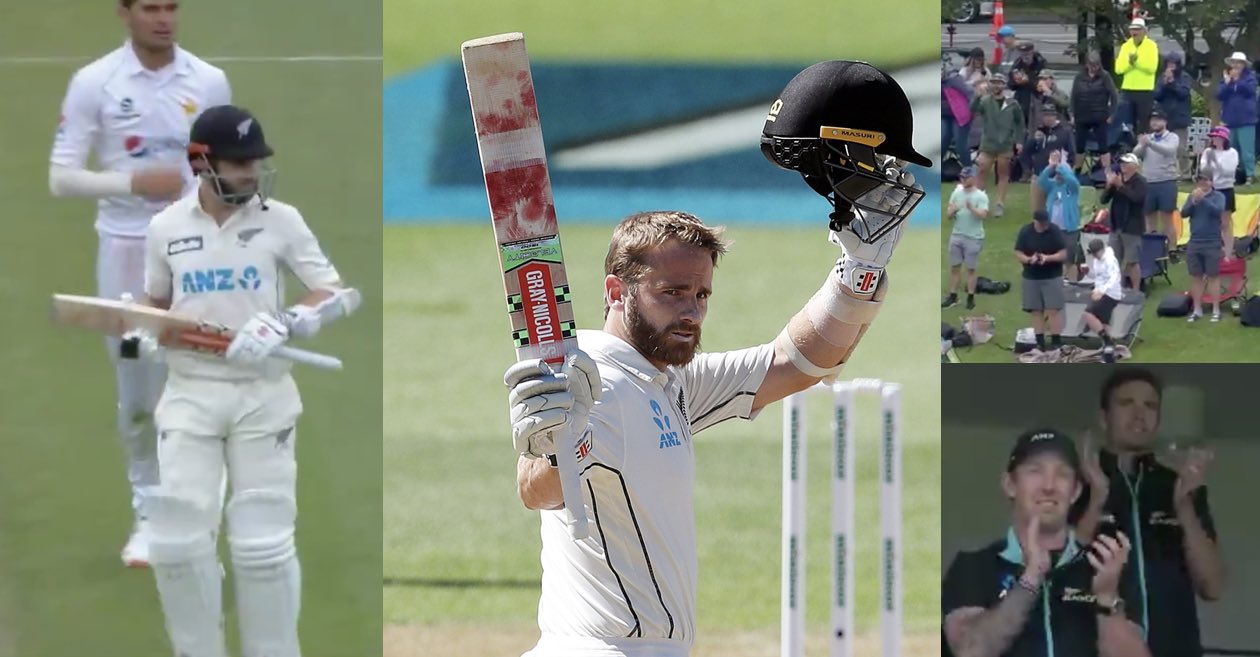 WATCH: Kane Williamson gets a standing ovation after his double century against Pakistan